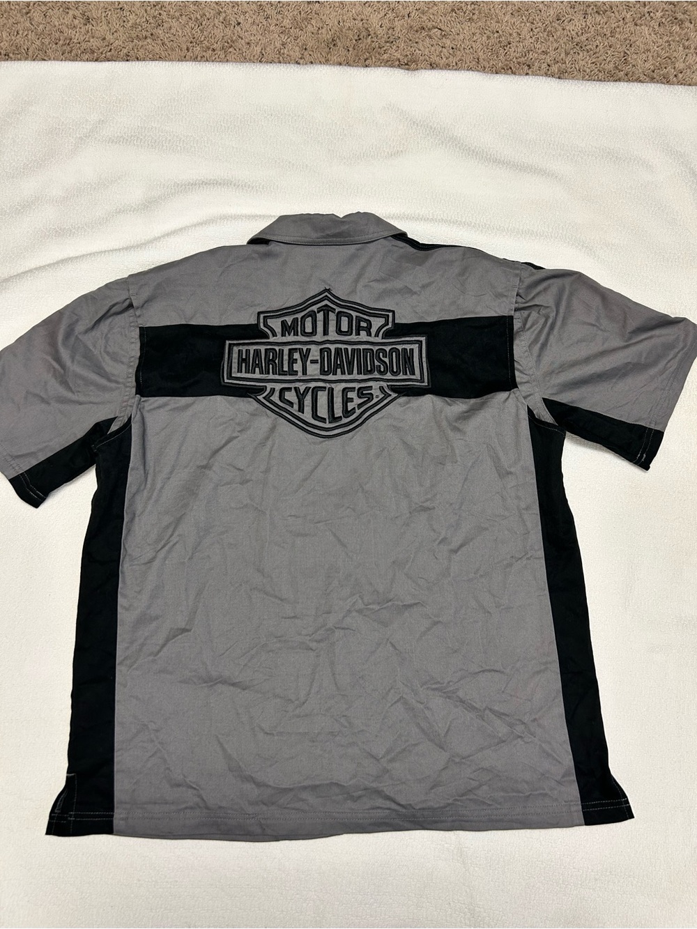 HARLEY-DAVIDSON MEN’S LARGE H-D PERFORMANCE BUTTON-UP SHIRT 🏍️
